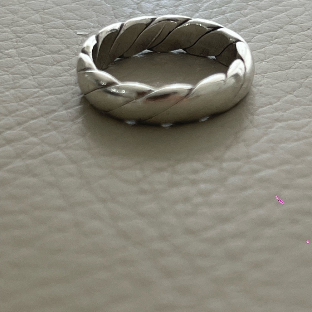Silver Twisted Women’s ring size 51/2 - Picture 3 of 7